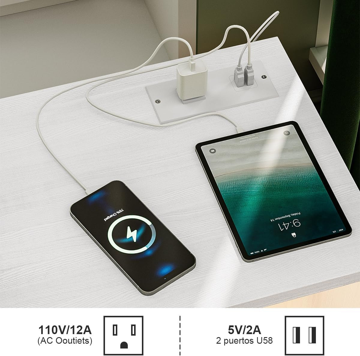 Mueble TV Expandible en Doble L Simple Wisdom – LED Controlable por App, Modular DIY, Almacenaje Amplio y Minimalista 48x100x30cm