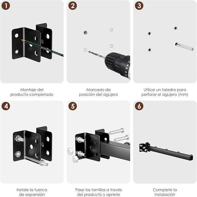 HOYRR Tendedero Plegable de Pared – Retráctil, 20 m de Cuerda, 30 Clips, Ideal para Dormitorios, Balcones y Espacios Pequeños