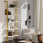Librero de Pared de 5 Niveles – Estante Organizador Minimalista para Sala, Oficina y Recámara