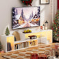 Mueble TV Expandible en Doble L Simple Wisdom – LED Controlable por App, Modular DIY, Almacenaje Amplio y Minimalista 48x100x30cm