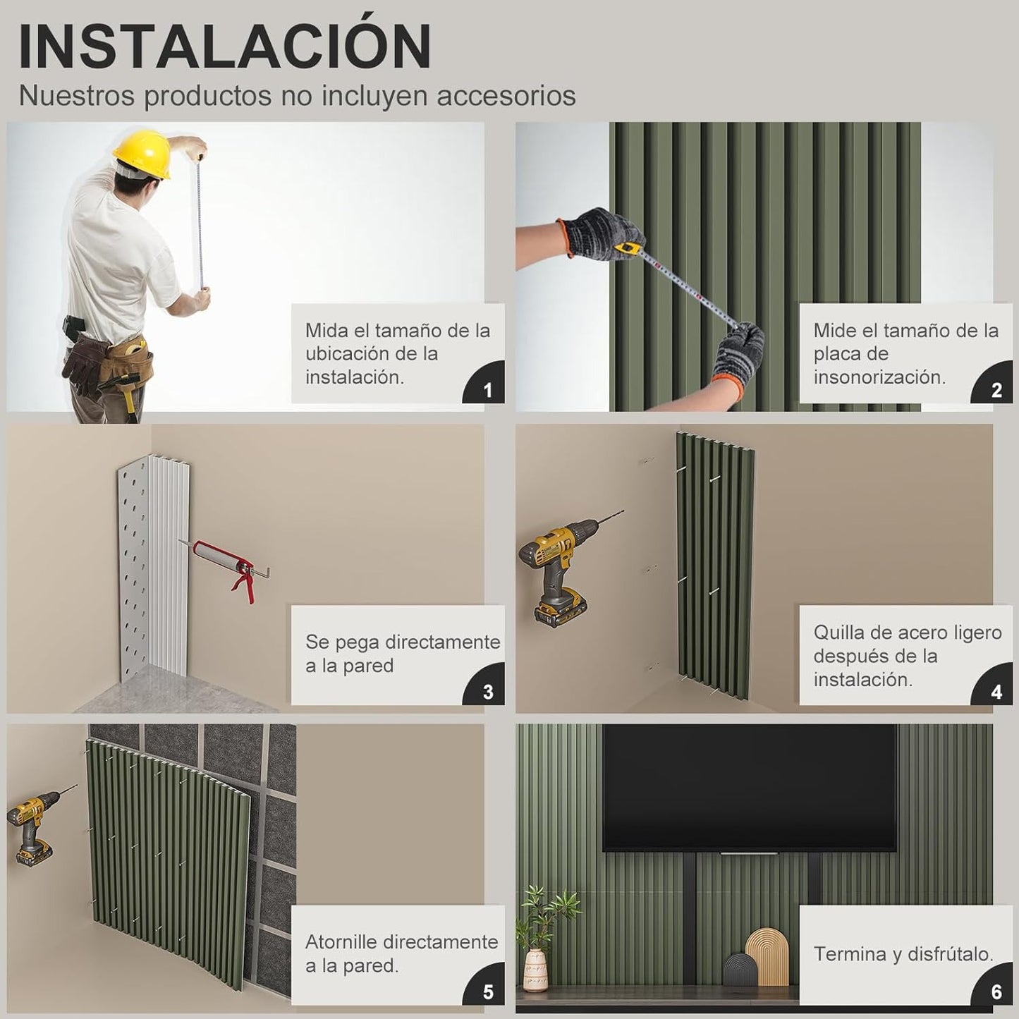 Paneles Decorativos 3D en PVC Lambrín – 12 Piezas (2㎡), Ideal para Paredes de Hogar y Oficina