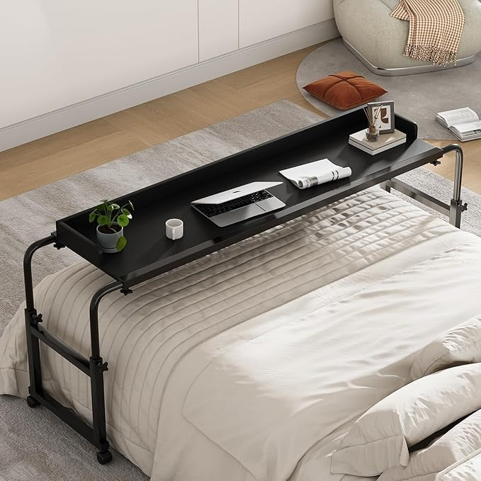 Mesa para Laptop en Cama – Escritorio Elevable Minimalista con Ruedas y Altura Ajustable