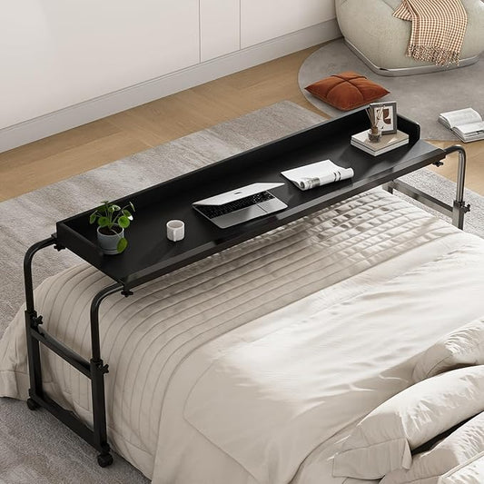 Mesa para Laptop en Cama – Escritorio Elevable Minimalista con Ruedas y Altura Ajustable