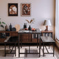 Juego de Comedor 4 Personas con Mesa 110x60 cm y 4 Sillas | Ideal para Espacios Pequeños, Fácil de Limpiar y Montar
